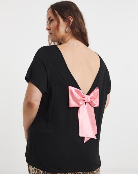 Simply Be Satin Bow Back Top