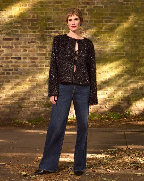 Joanna Hope Sequin Jacket