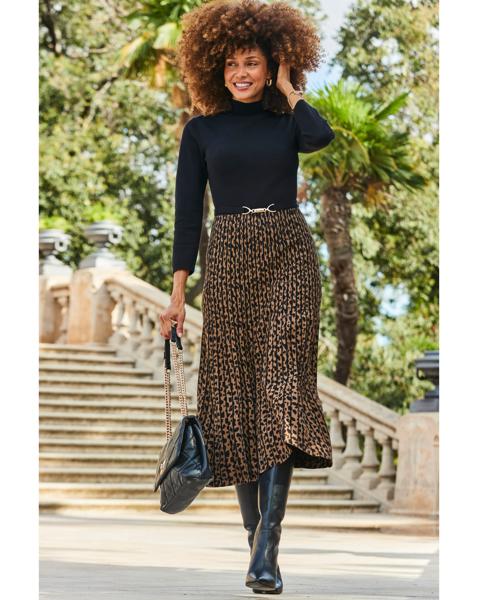 Sosandar Two Part Knitted Midi Dress