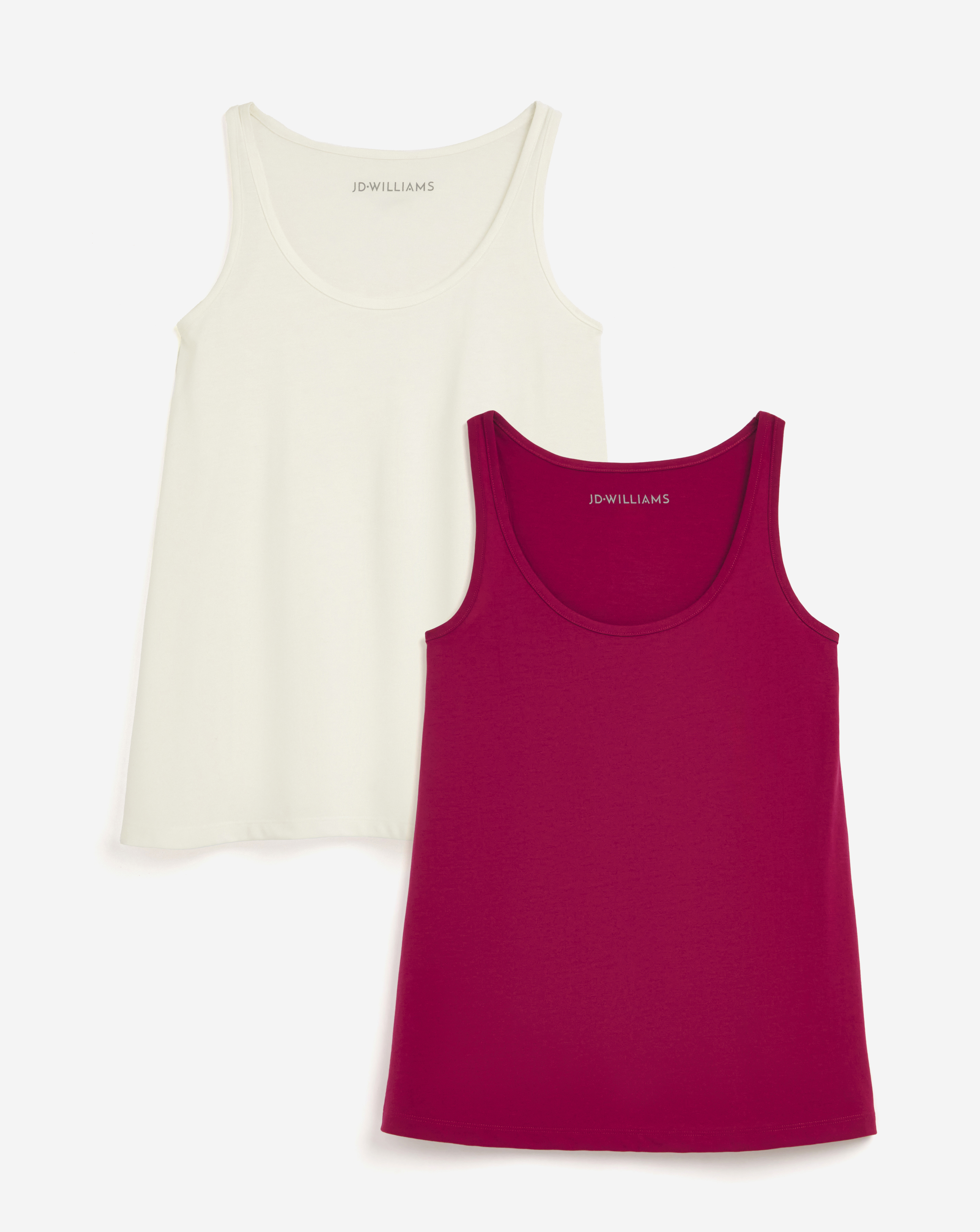 Pink & Ivory 2 Pack Swing Vests