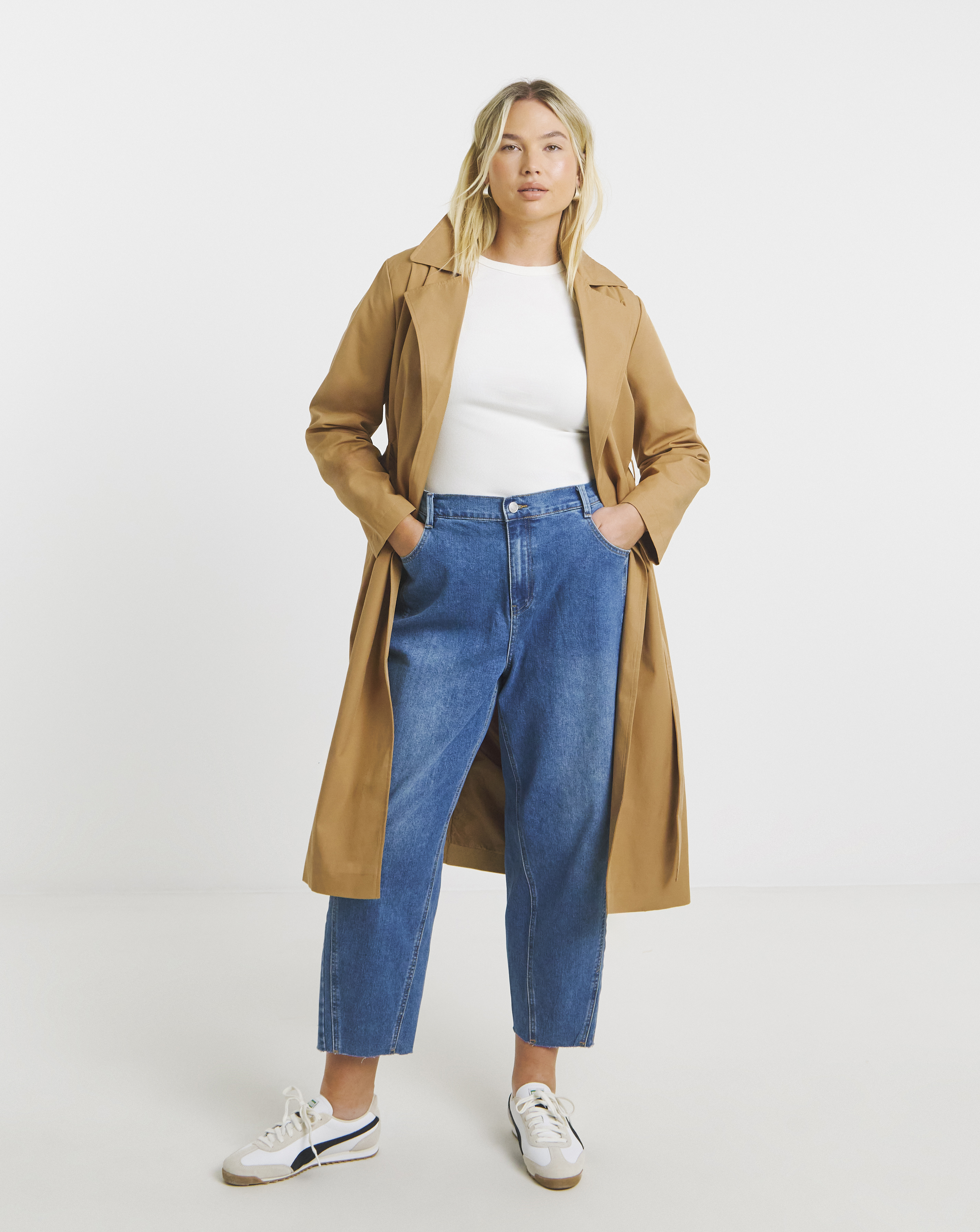 Simply Be Camel Essential Trench Coat
