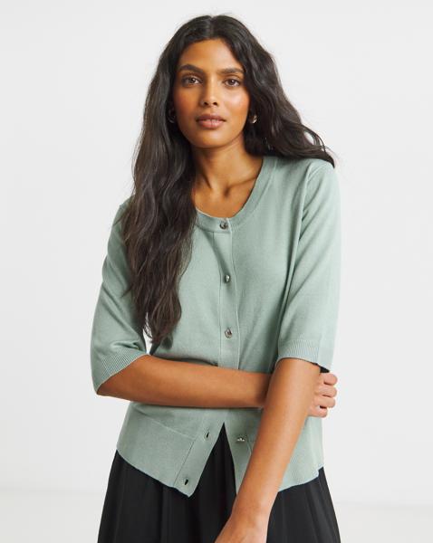 Soft Touch Half Sleeve Cardigan