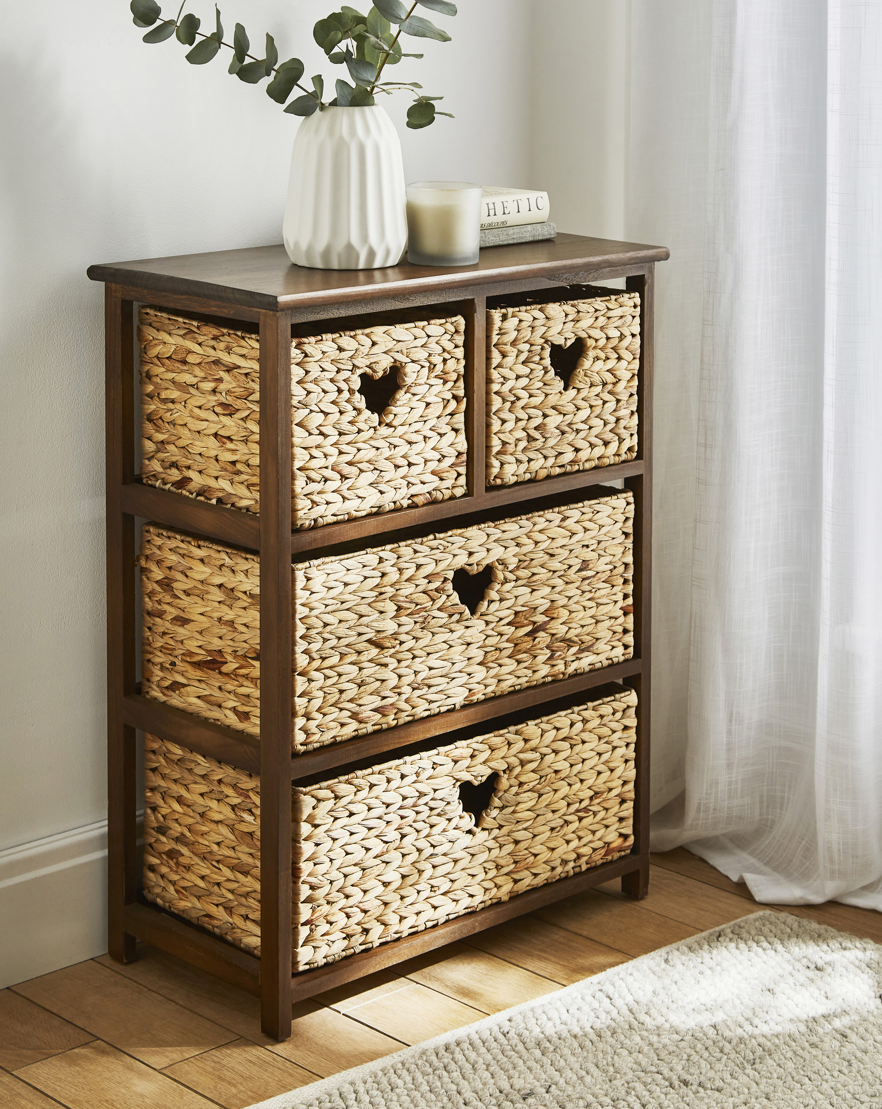 Hyacinth Hearts 2+2 Drawer Unit