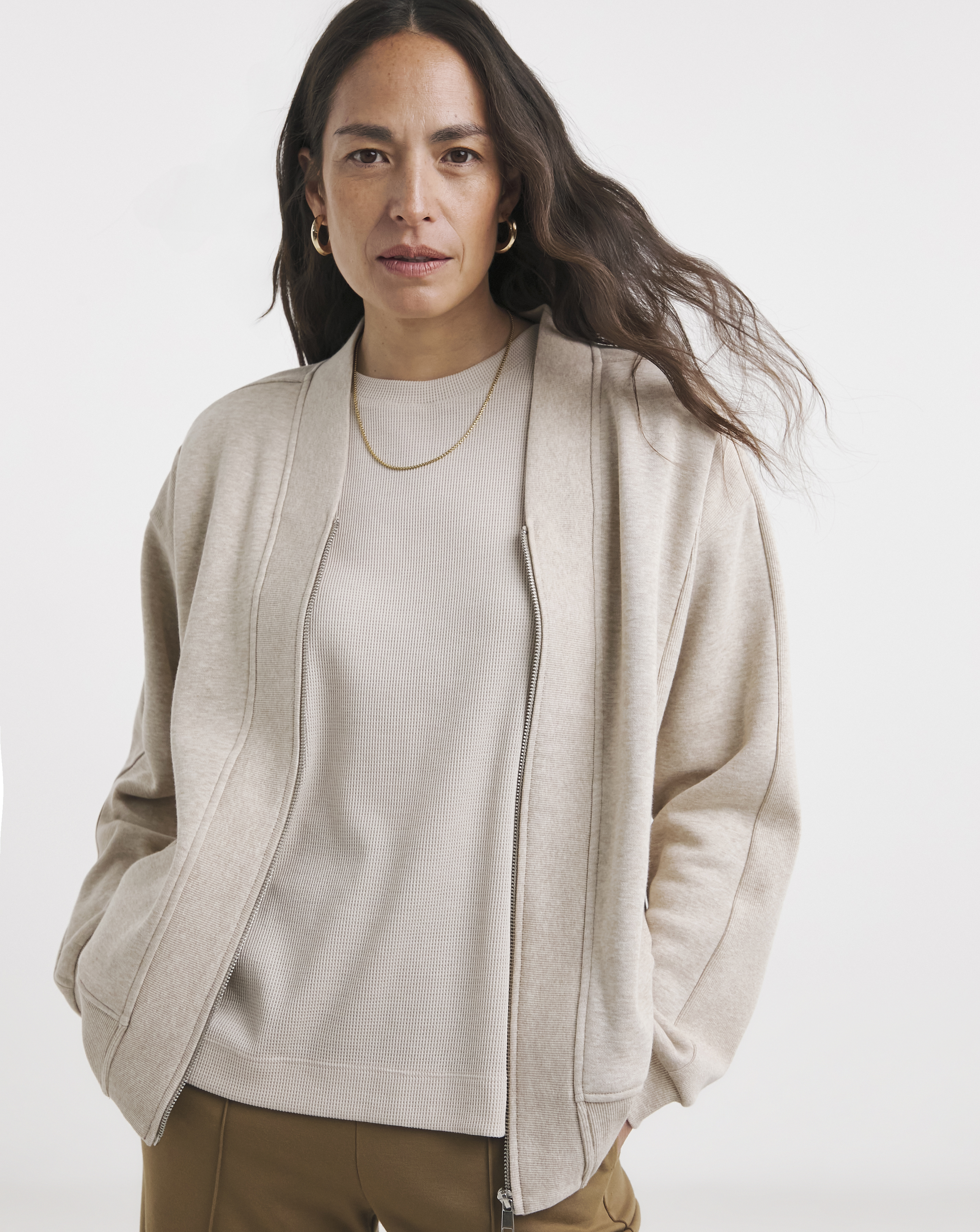 Ribbed Detail Bomber