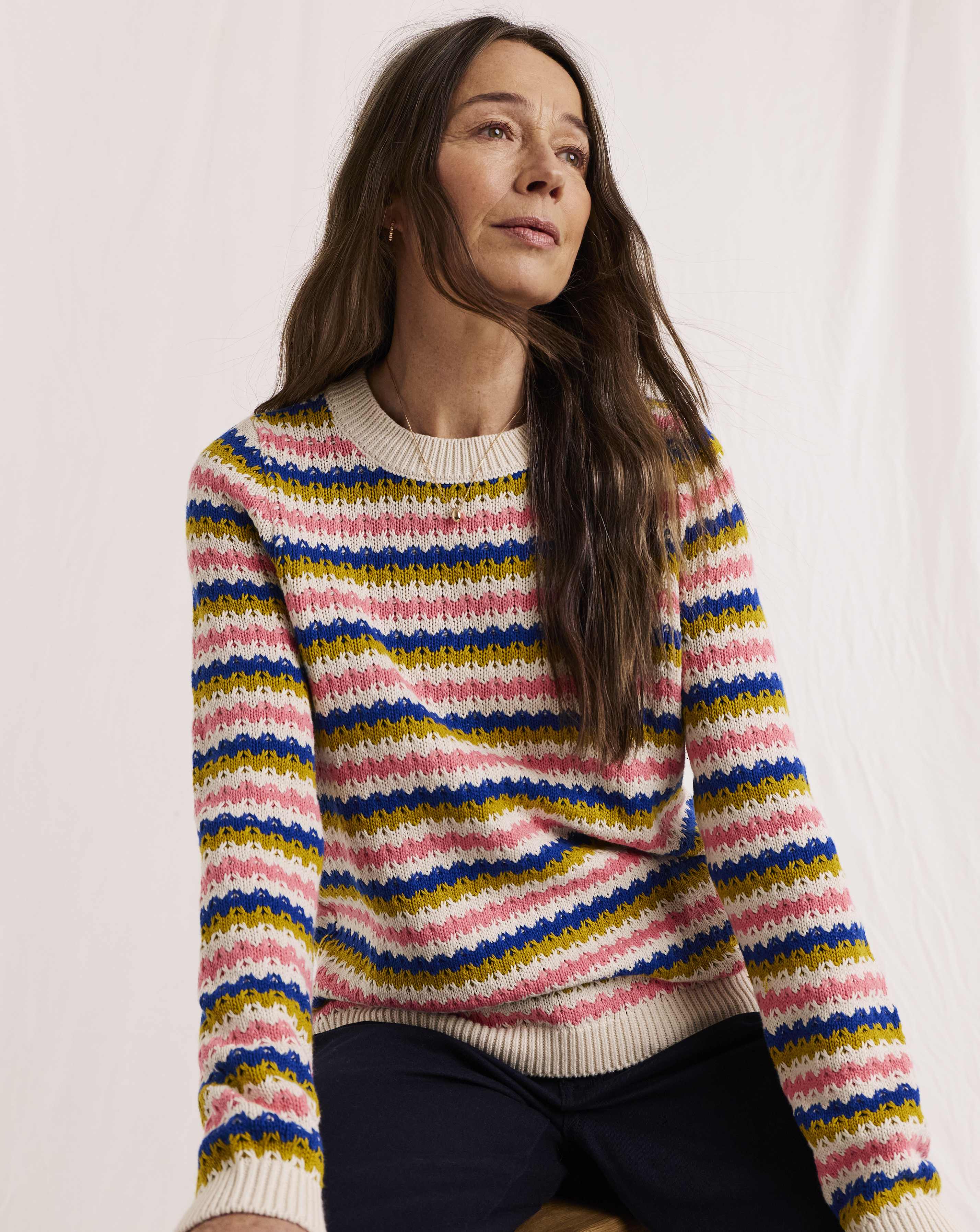 Julipa Cotton Stripe Knitted Jumper