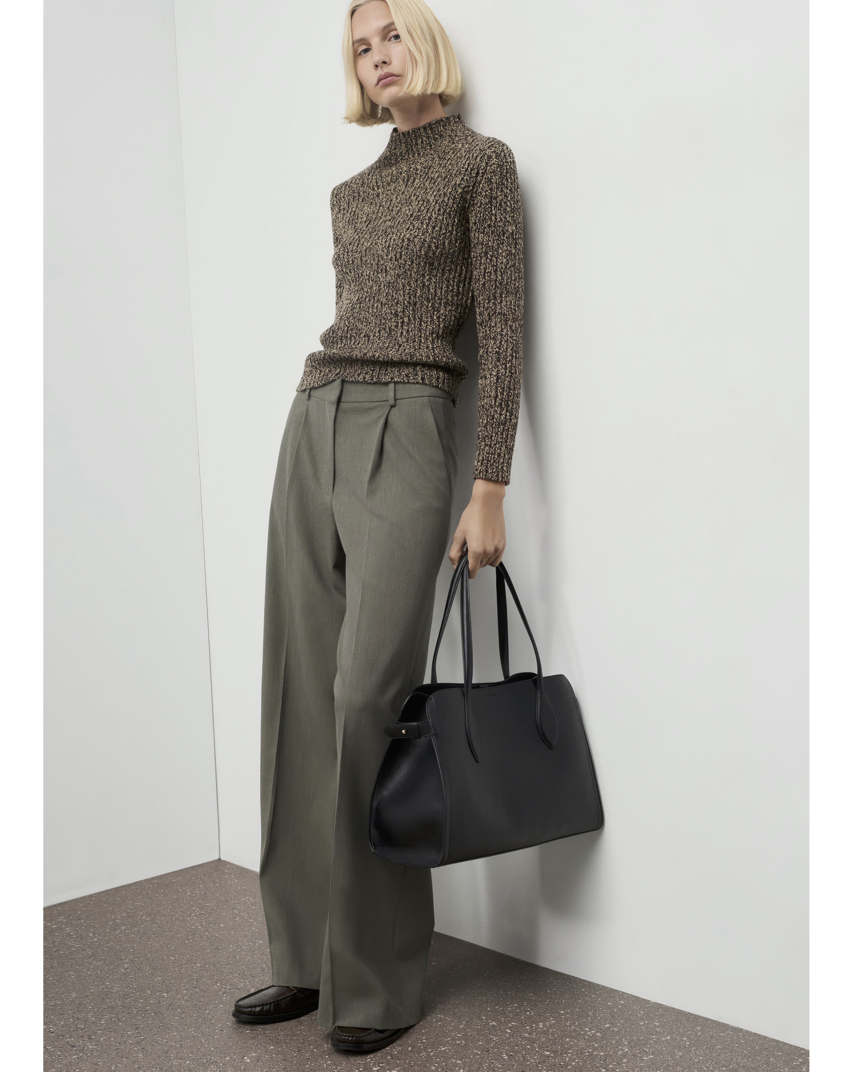 Mango Green Straight Trousers - Size 18