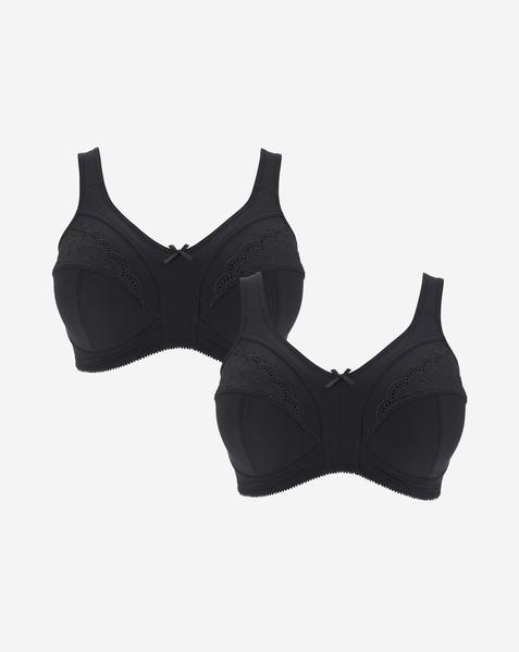 2 Pack Sally Minimiser Non Wired Bras