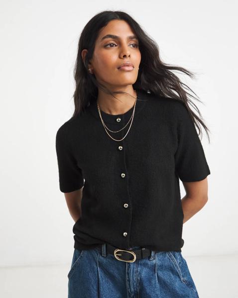 Simply Be Short Sleeve Cardigan