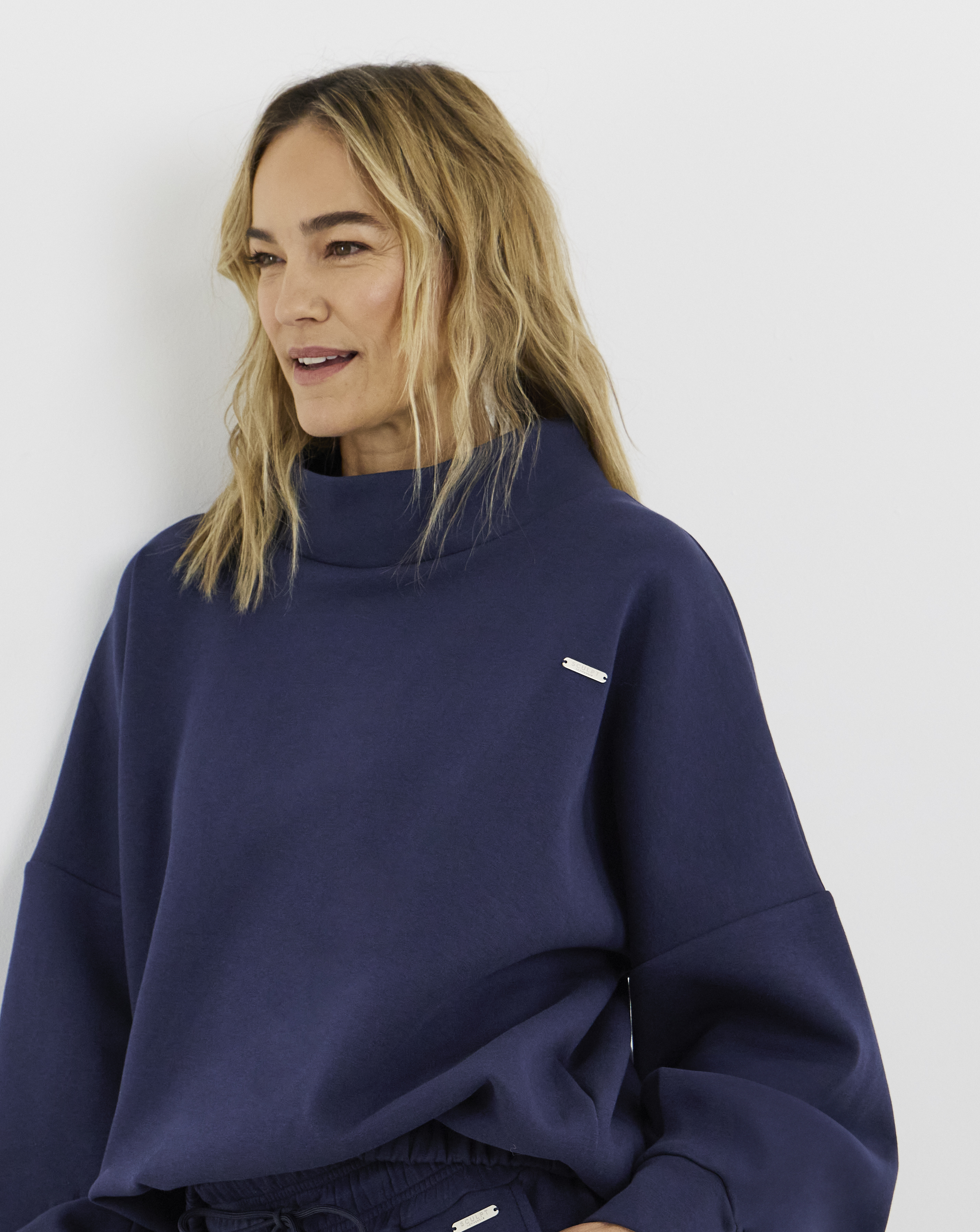 Sculpt Activewear High Neck Jumper Blue - Sculpt Activewear - Size3XL