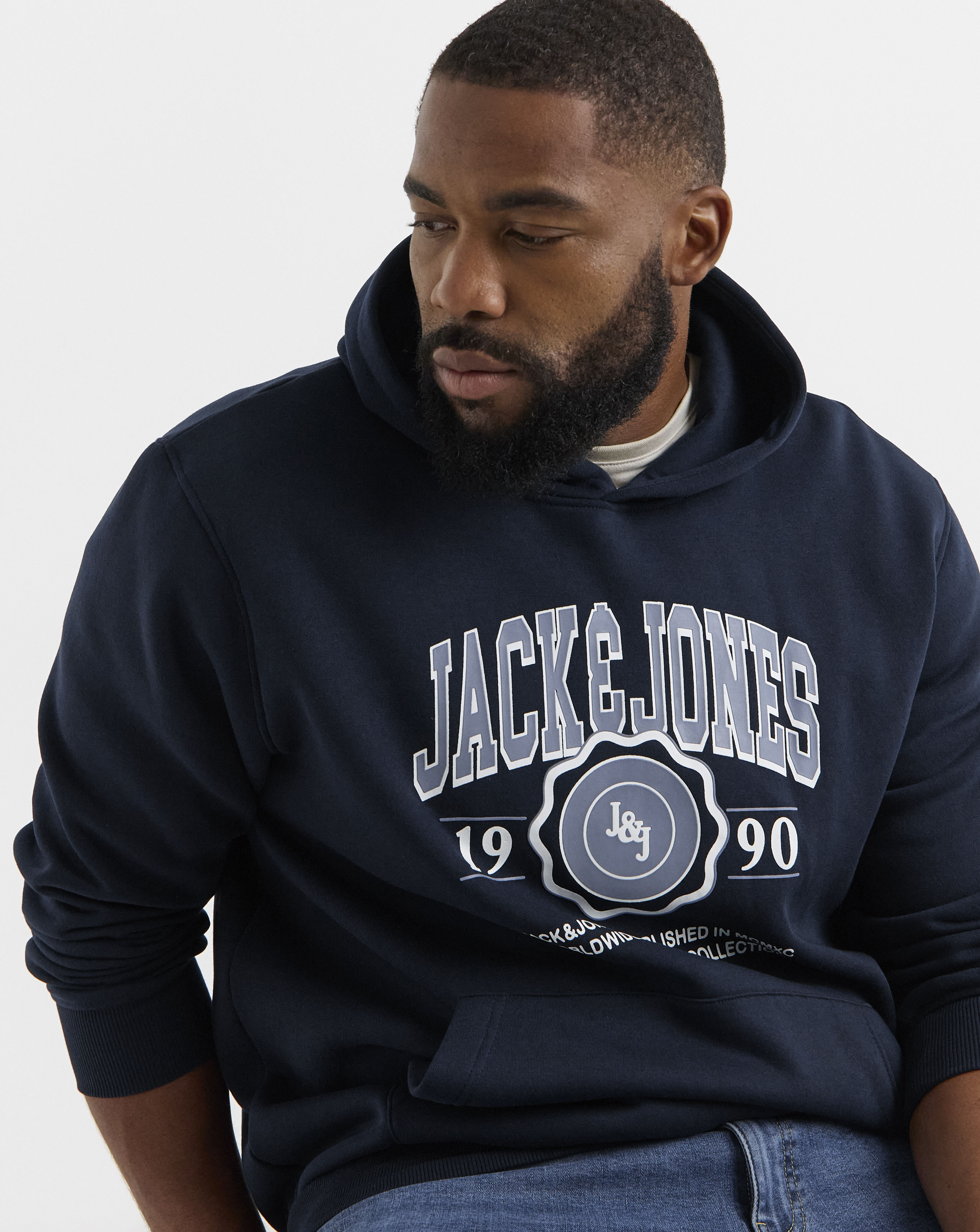 Jack & Jones Sky Captain Mako Sweat Hood - Sky - M(44)