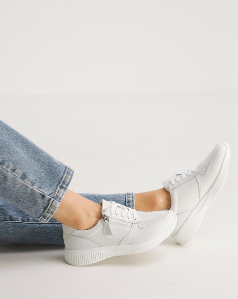 Lace Up Side Zip Trainers E Fit