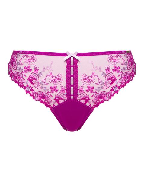 Joanna Hope Joanna Hope Butterfly Midi Briefs In Magenta pink | UK Size 12 Women's