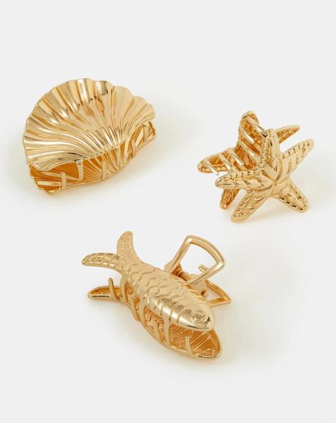 Accessorize Ocean Metal Claw Clips