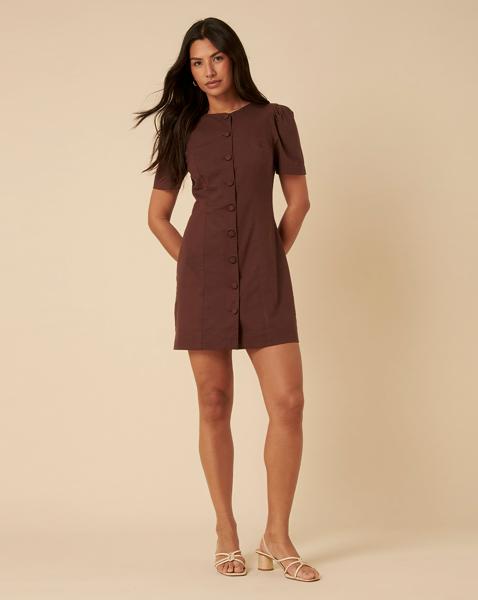 Nobodys Child Tara Cotton Linen Dress