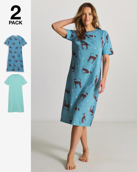 Pretty Secrets 2 Pack Midi Nighties