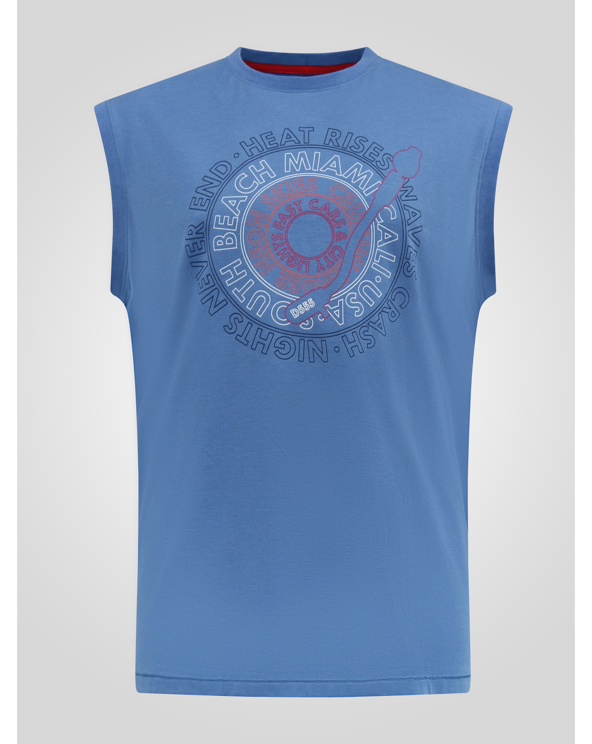 D555 Reeves South Beach Miami Print Tee