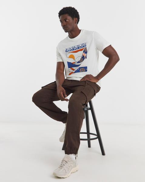 Napapijri Valdor Graphic T-Shirt - White