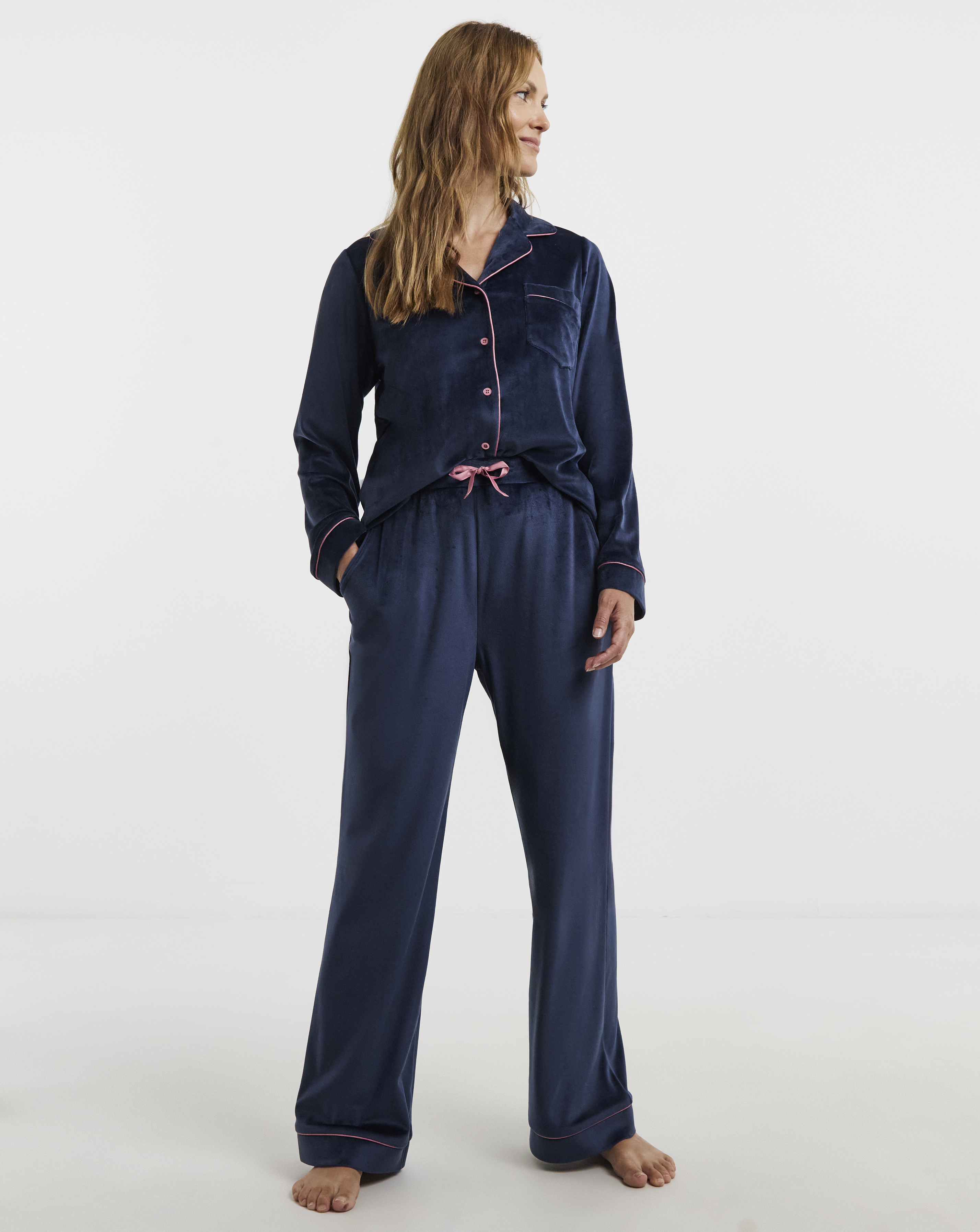 Pretty Secrets Velour Button Through