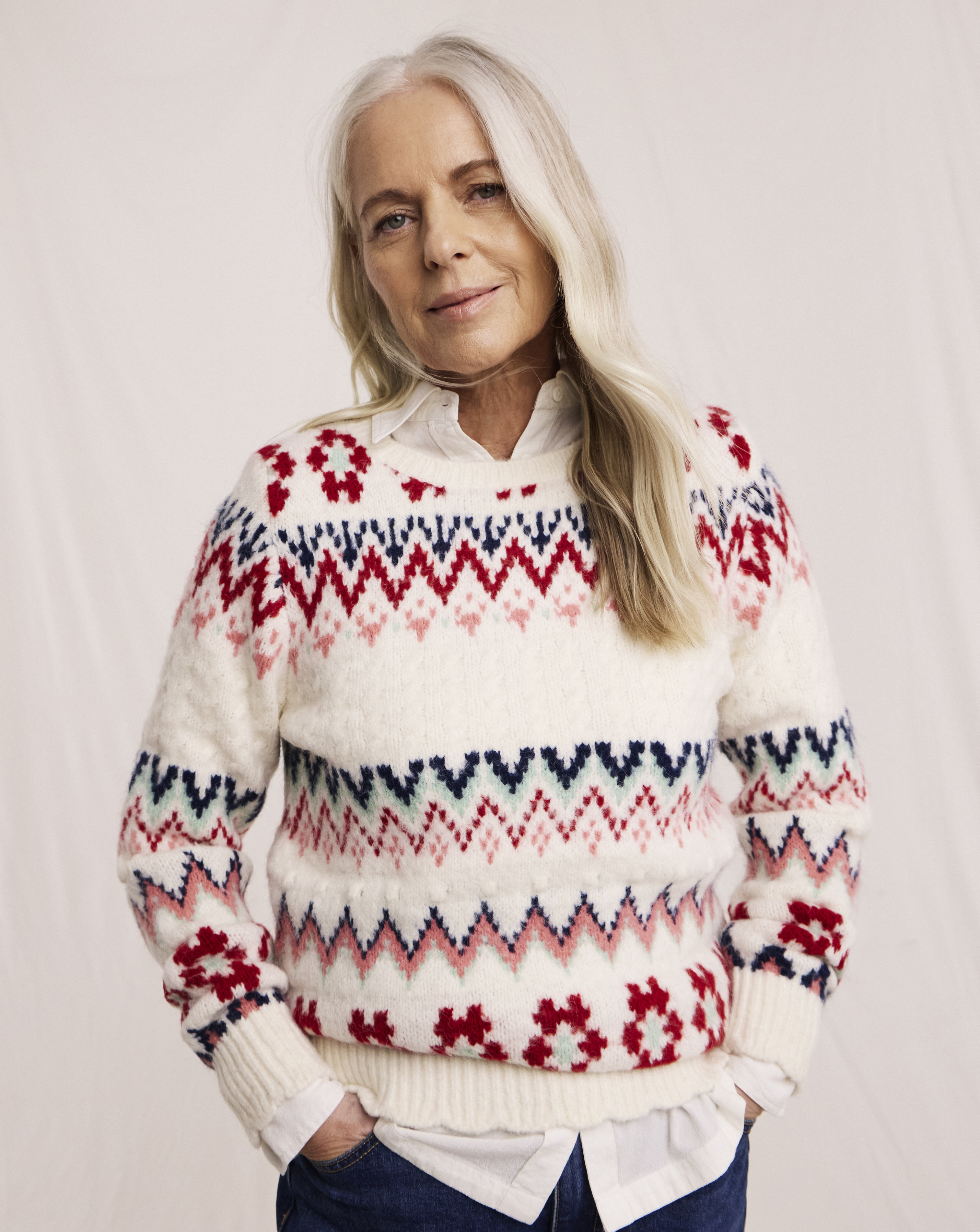Julipa Patterned Crew Neck Jumper
