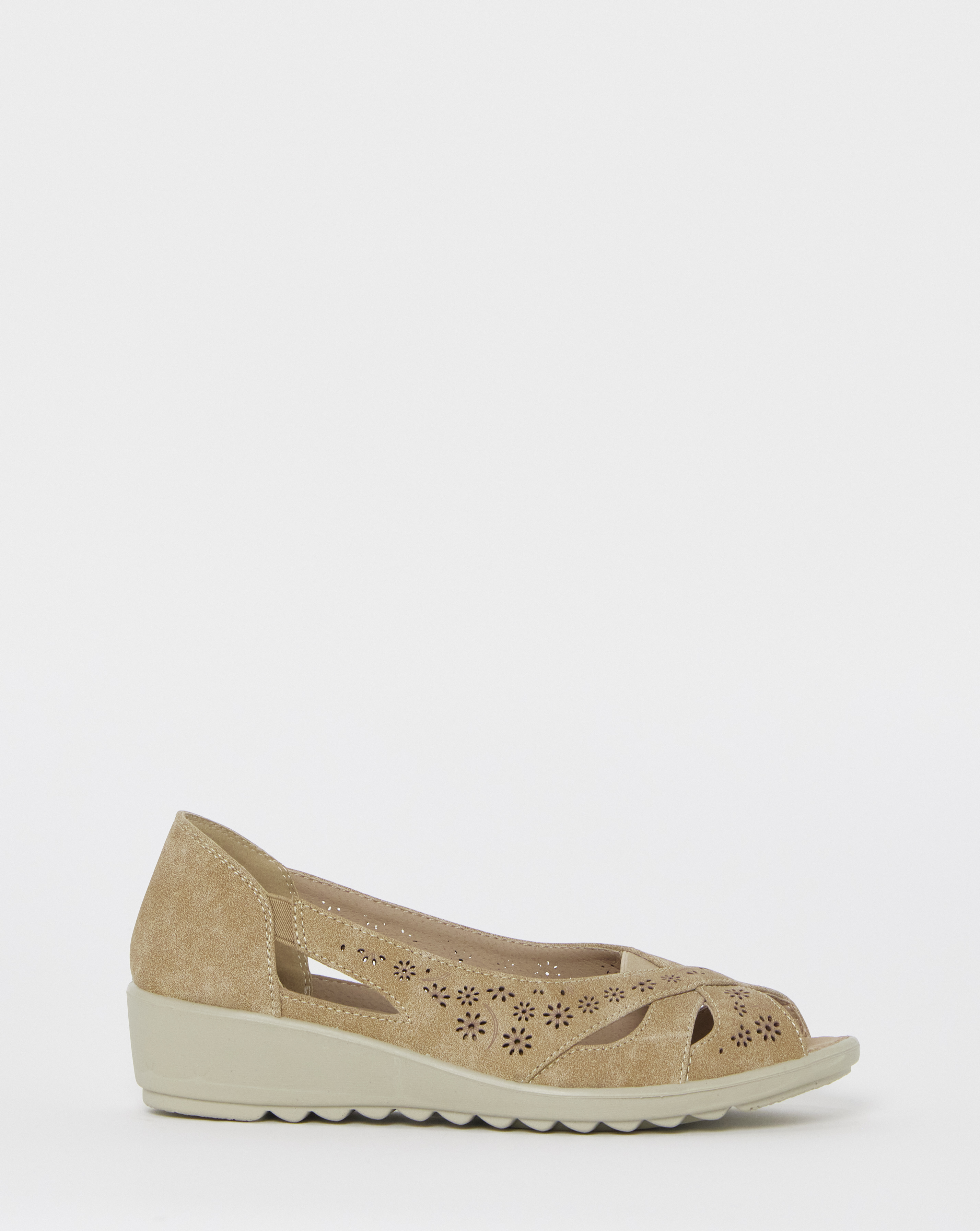 Cushion Walk Peep Toe Sandals E Fit