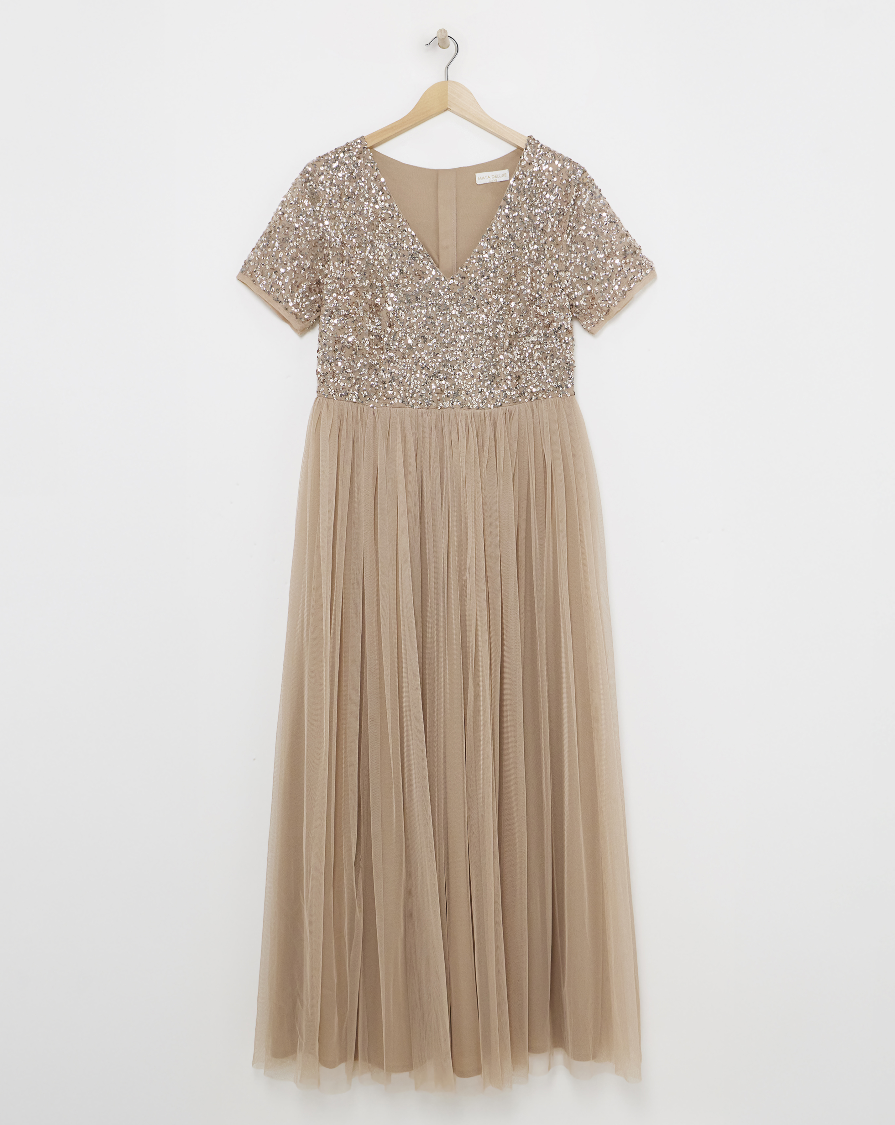 Maya Curve Embellished Maxi Dress