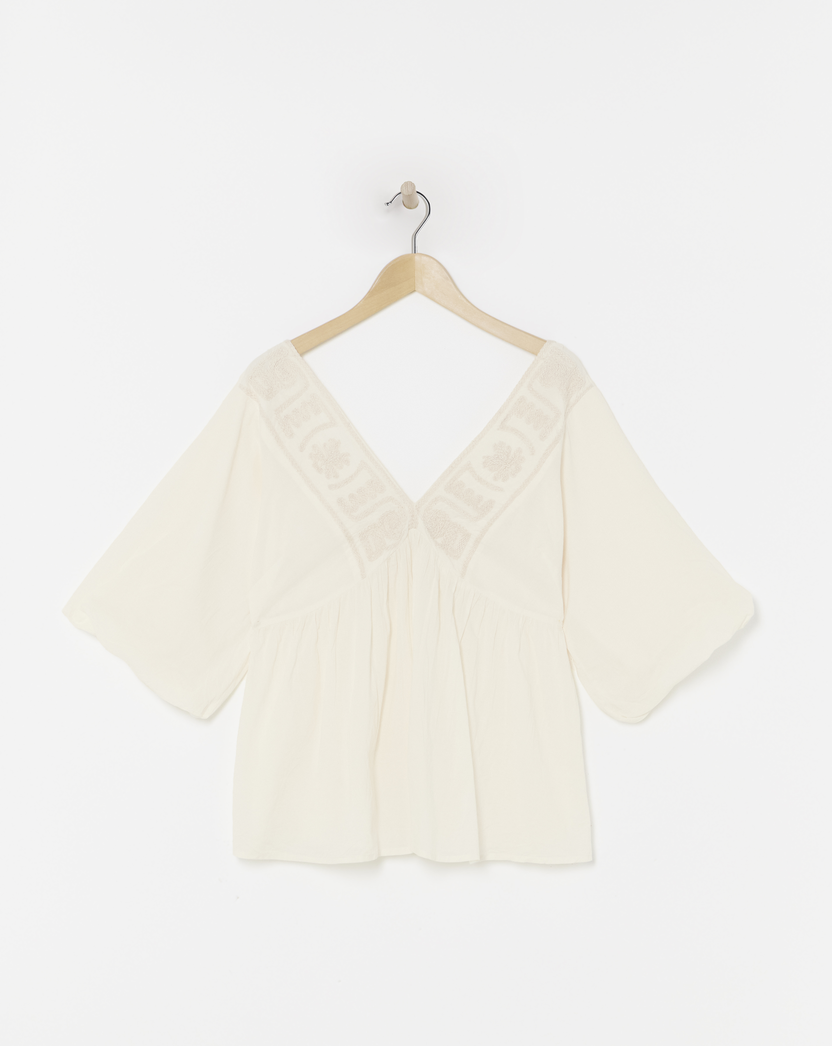 Ivory Embroidered Blouse