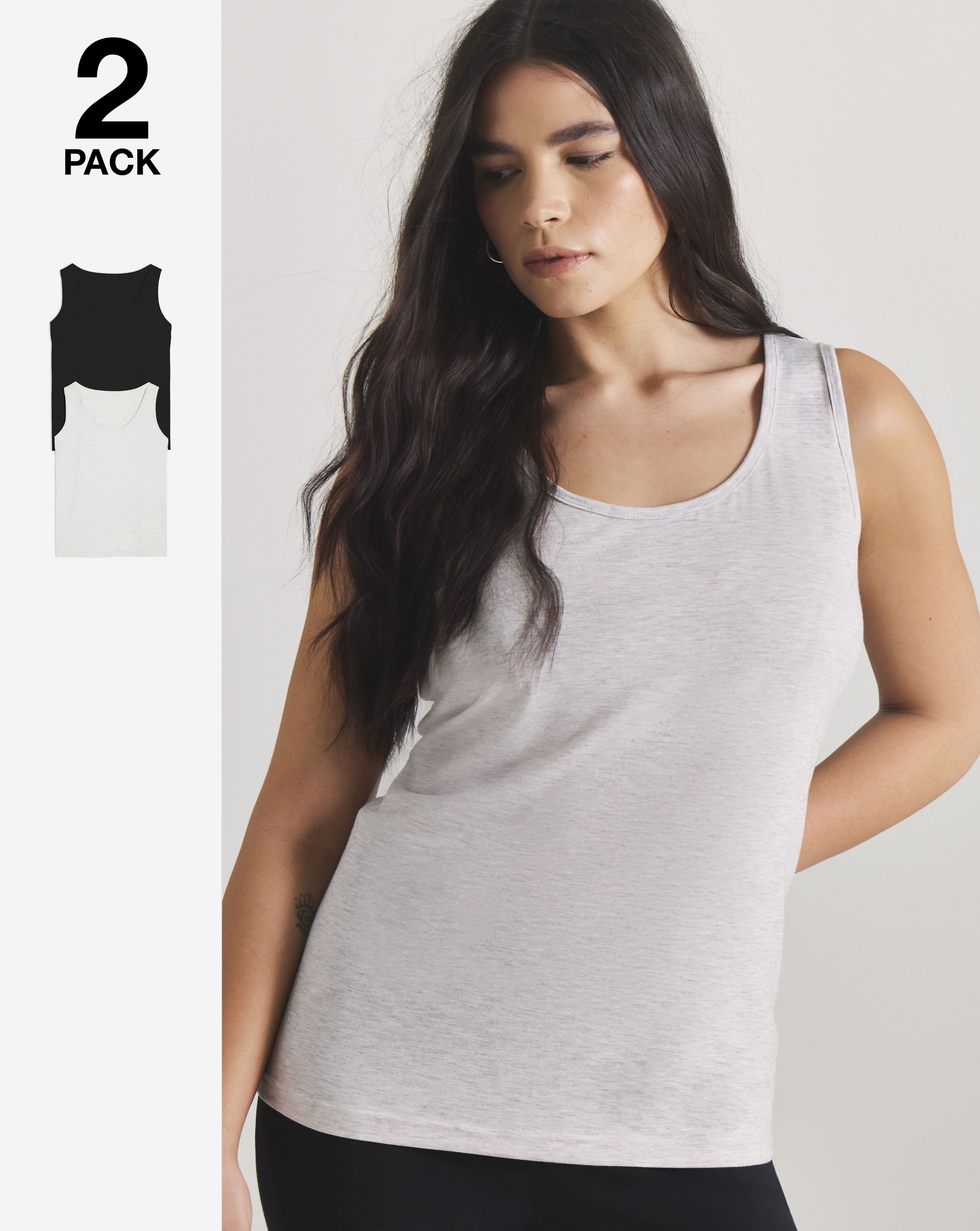 2 Pack Thermal Vest Tops