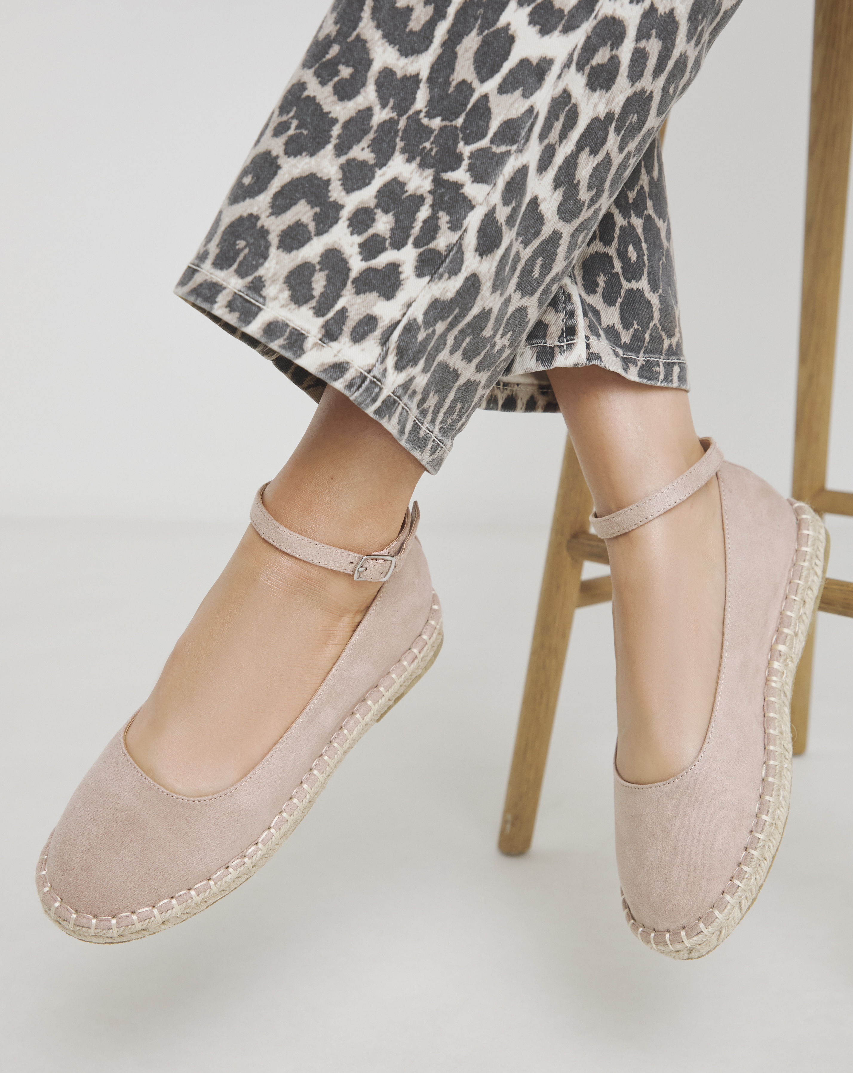 Espadrille Ballerina Ankle Strap Ex Wide