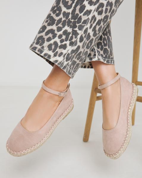 Espadrille Ballerina Ankle Strap Wide