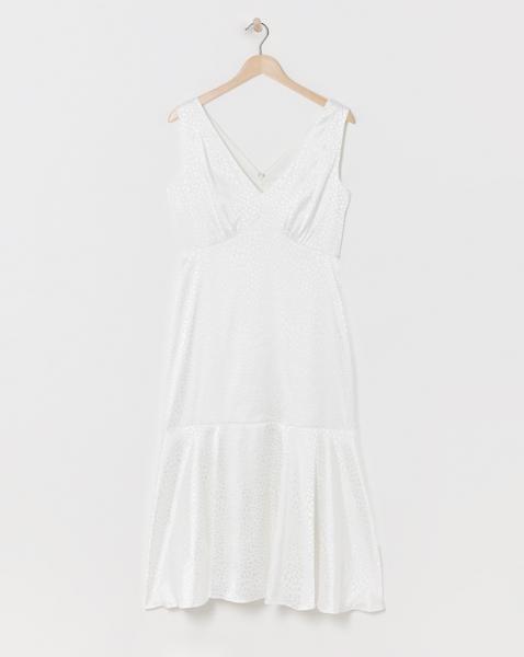 Joanna Hope Jacquard Bridal Midi Dress