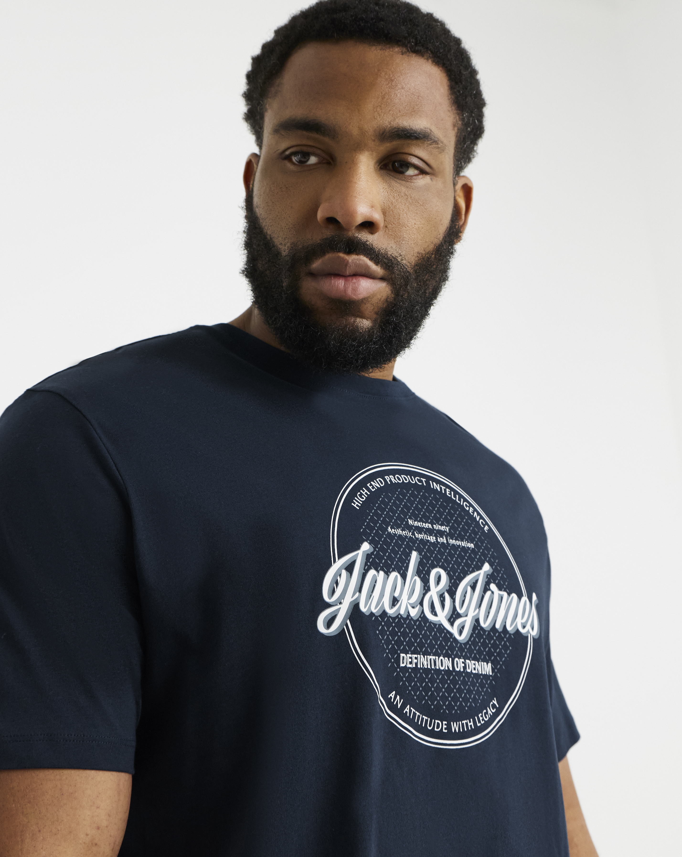 Jack & Jones Dover Logo T-Shirt - Navy