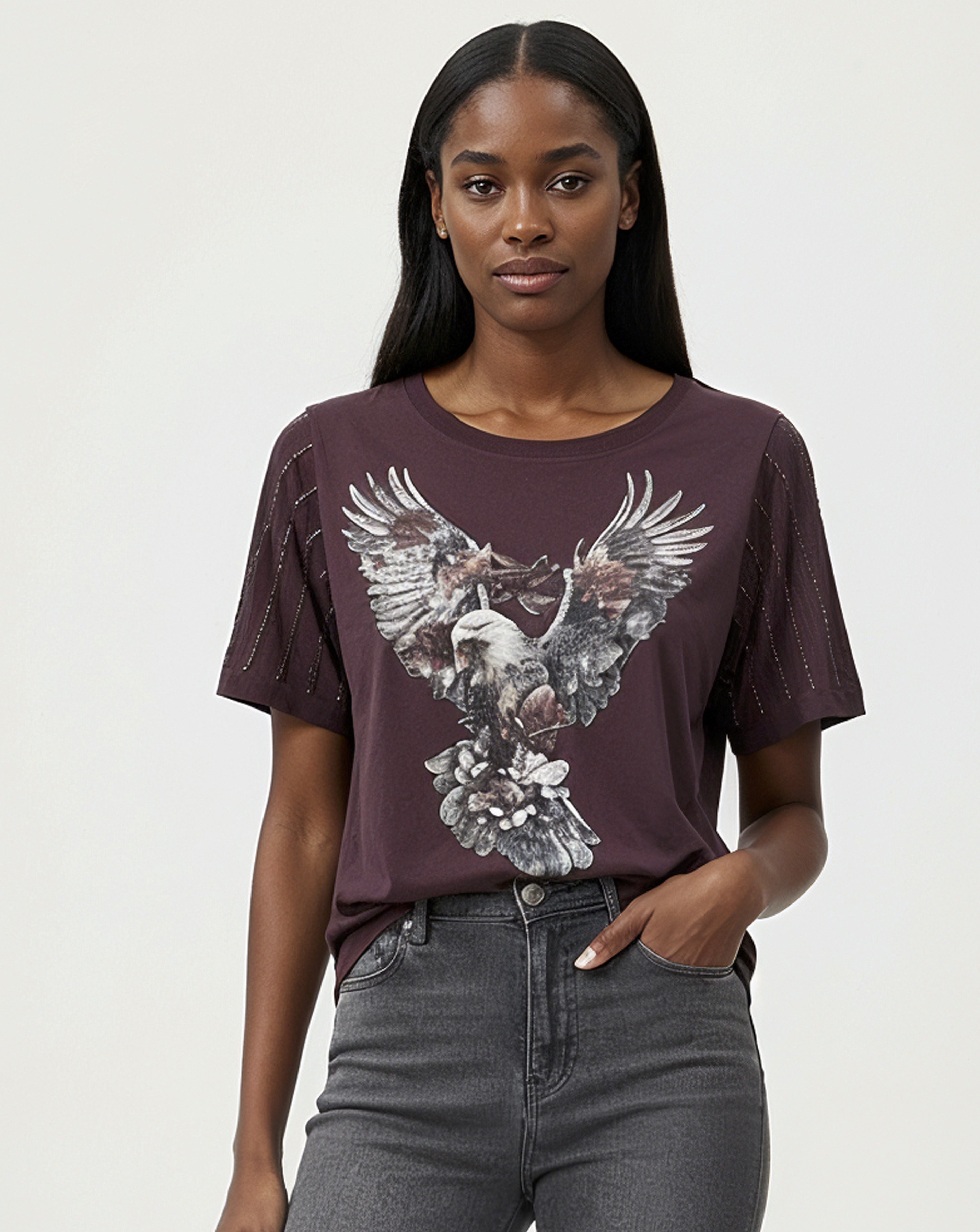 Religion Relaxed Fit Sequin Graphic Tee
