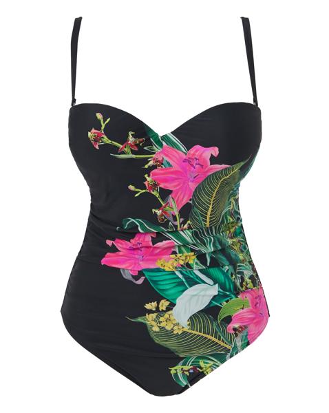 Tropadelic Underwired Bandeau Swimsuit