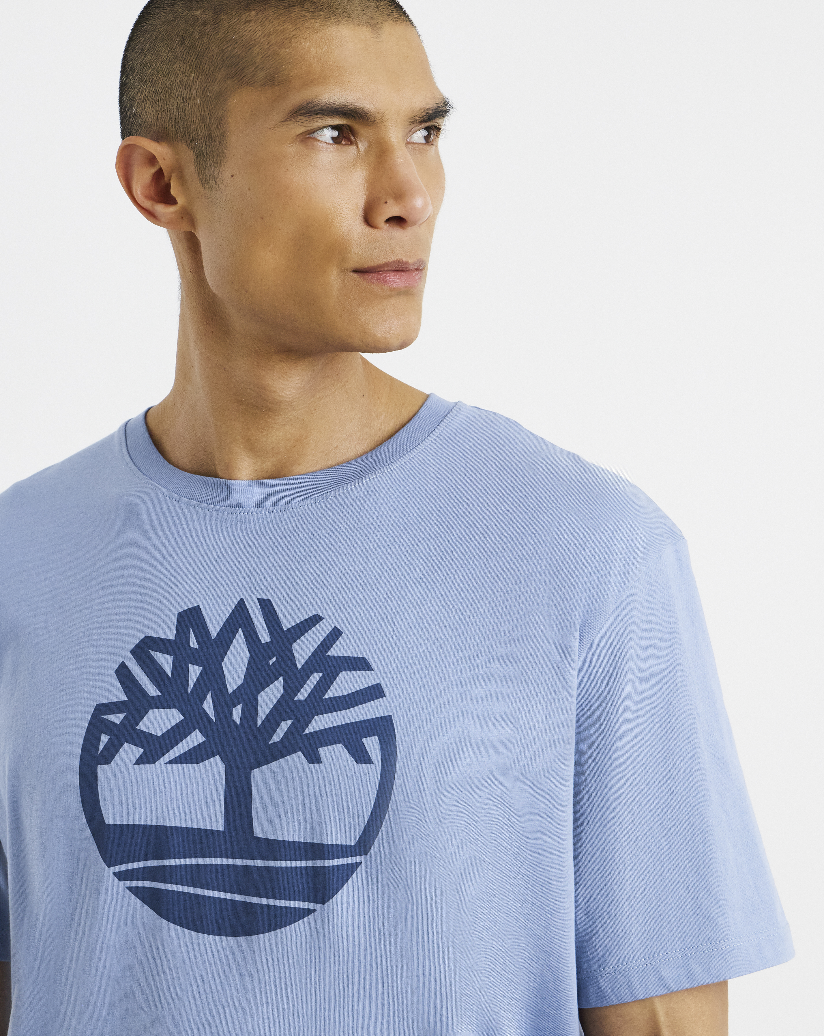 Timberland Blue Tree Logo Short Sleeve Tee - L42/44