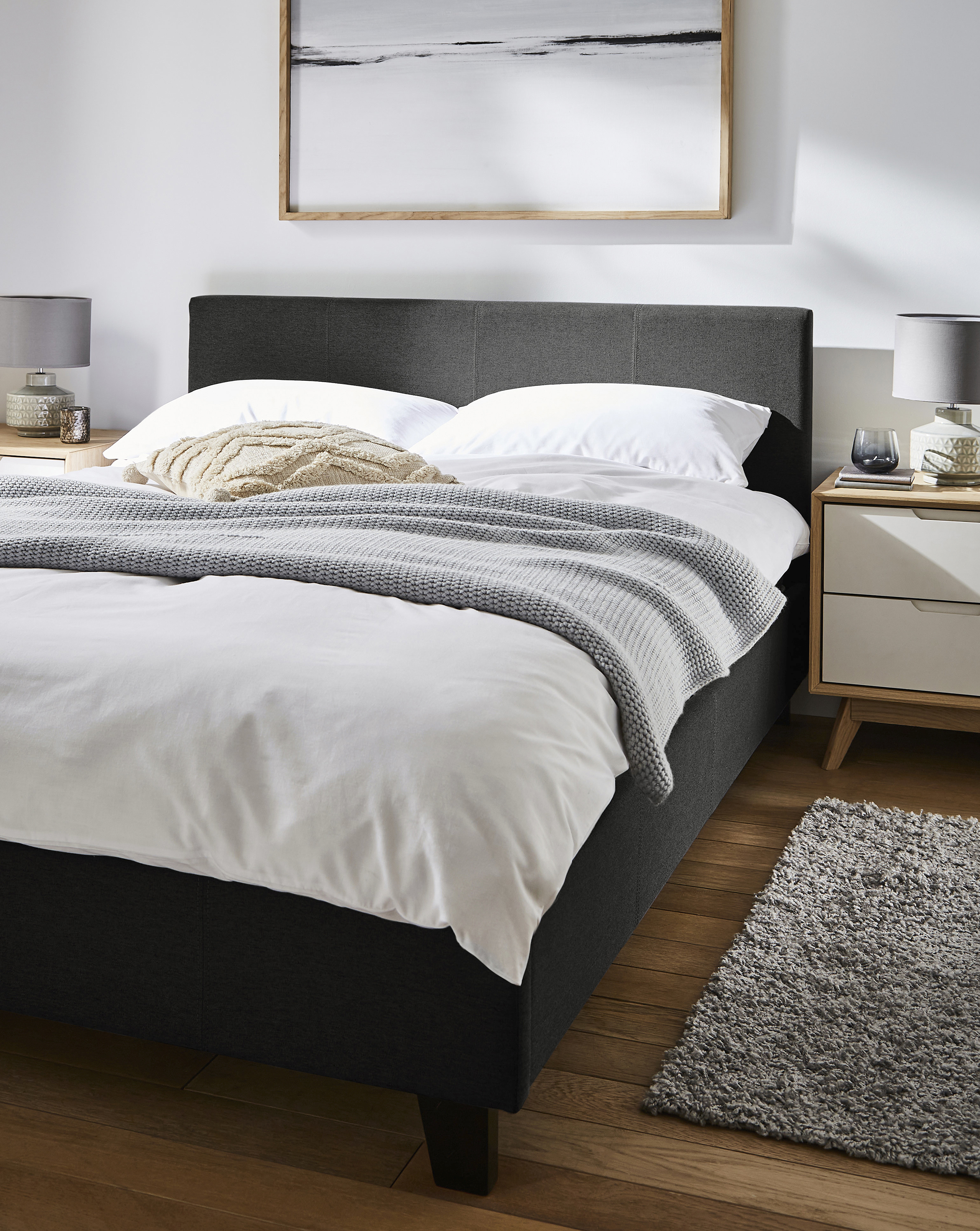 Hayden Fabric Bed with Mattress