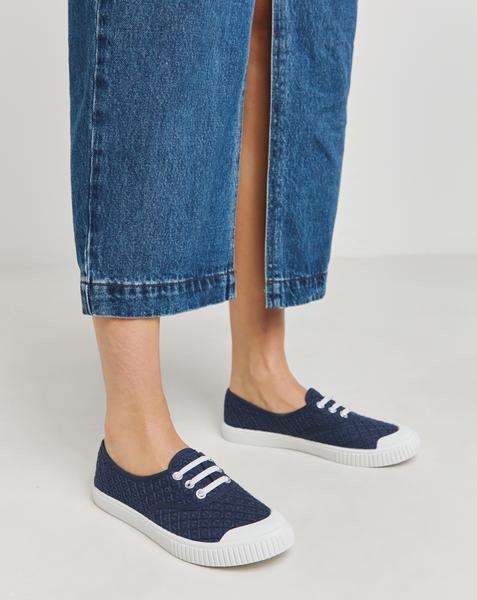 Lace Up Plimsole Wide Fit