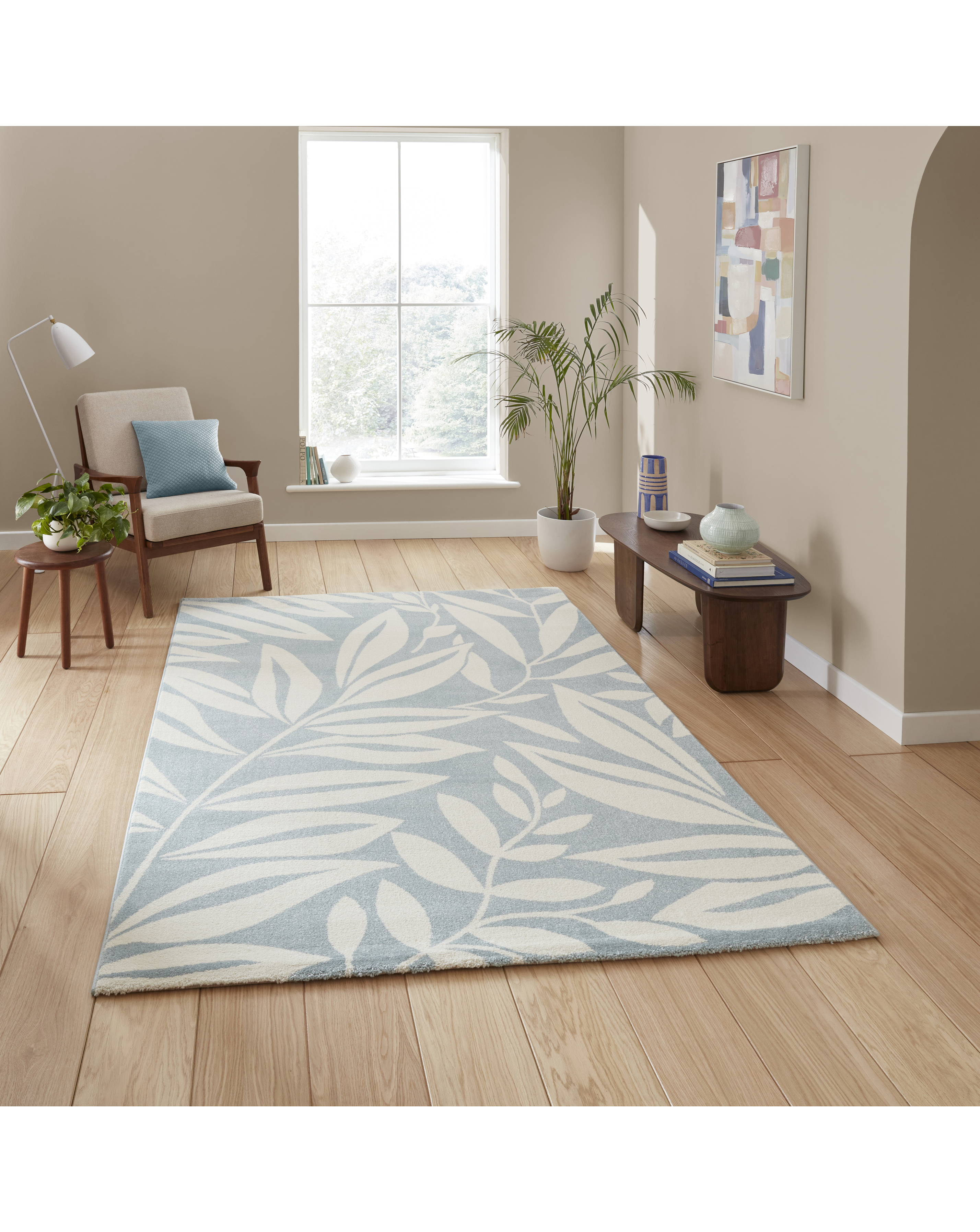 Catherine Lansfield Sorral Leaves Rug