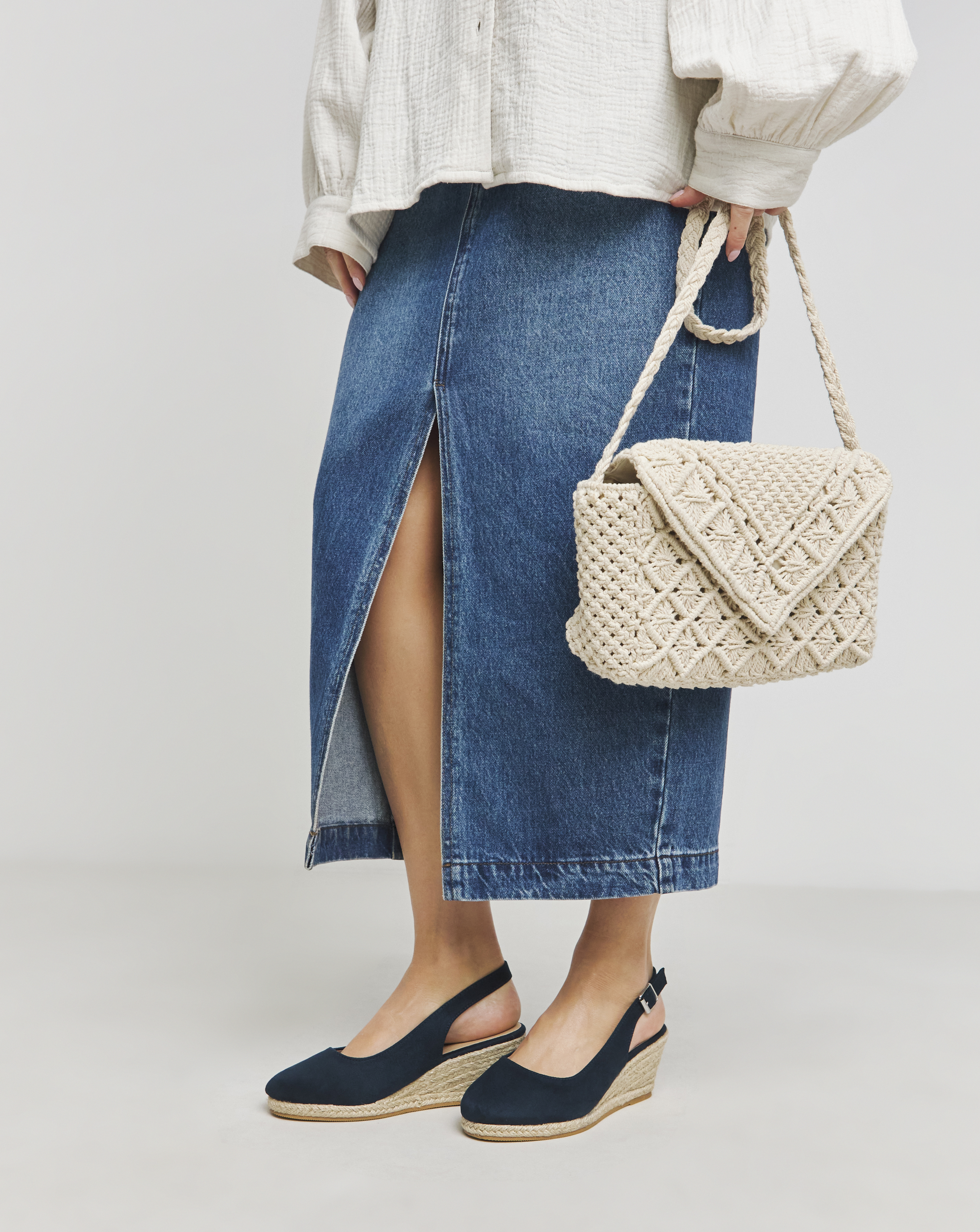 Slingback Wedge Espadrilles EEE Fit