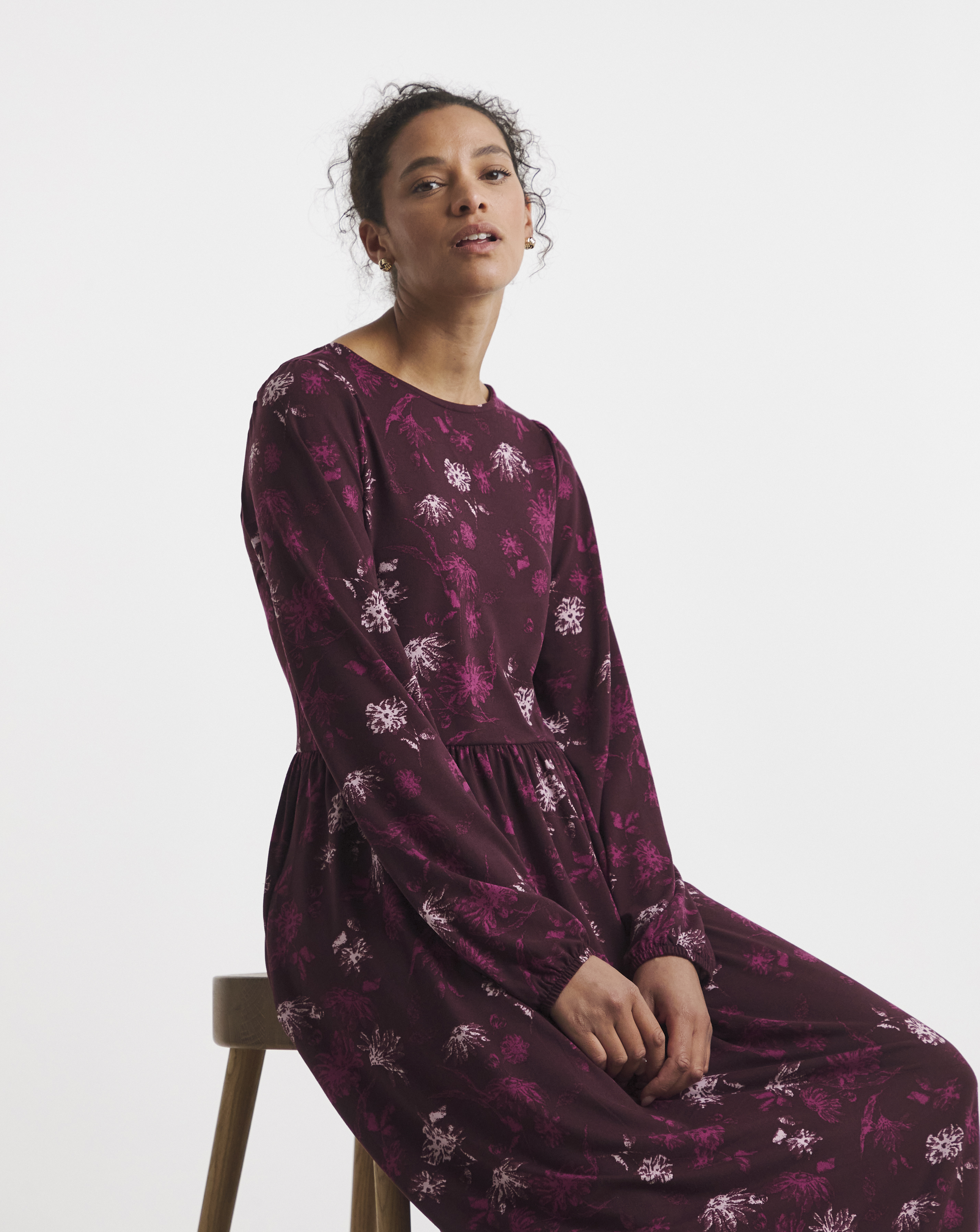 Soft Touch Printed Smock Dress