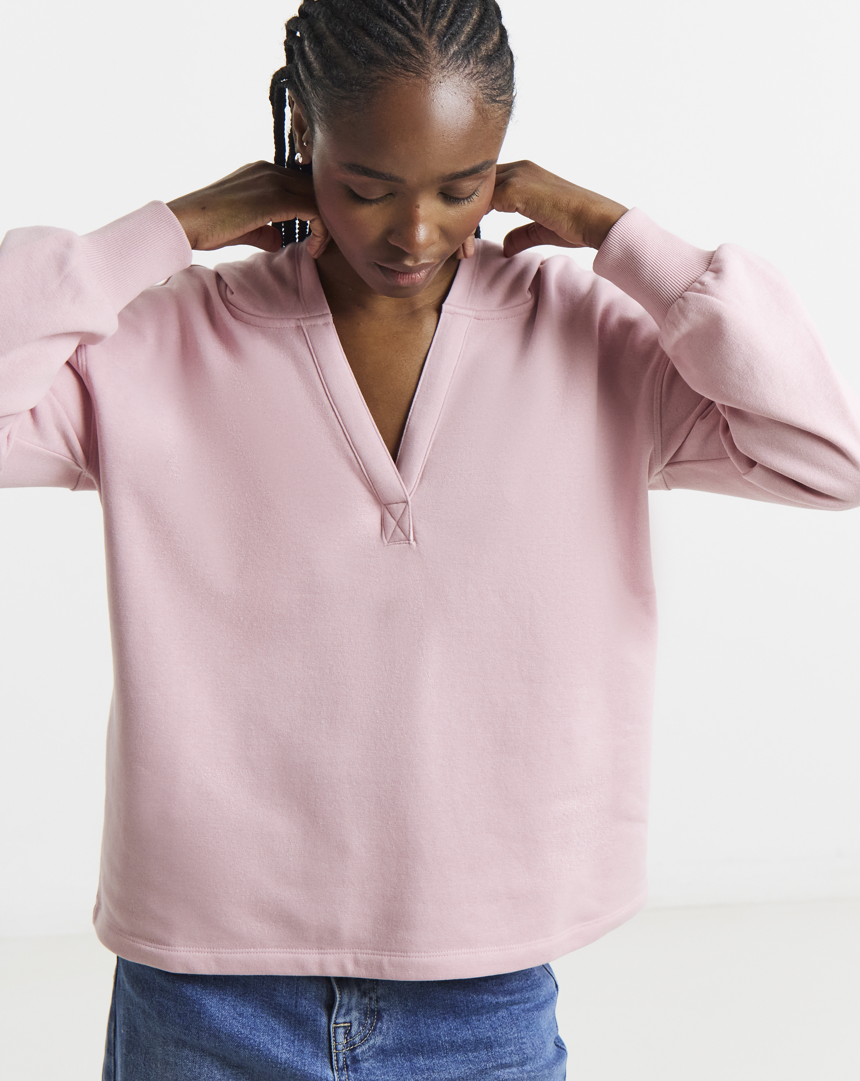 V Neck Hoodie