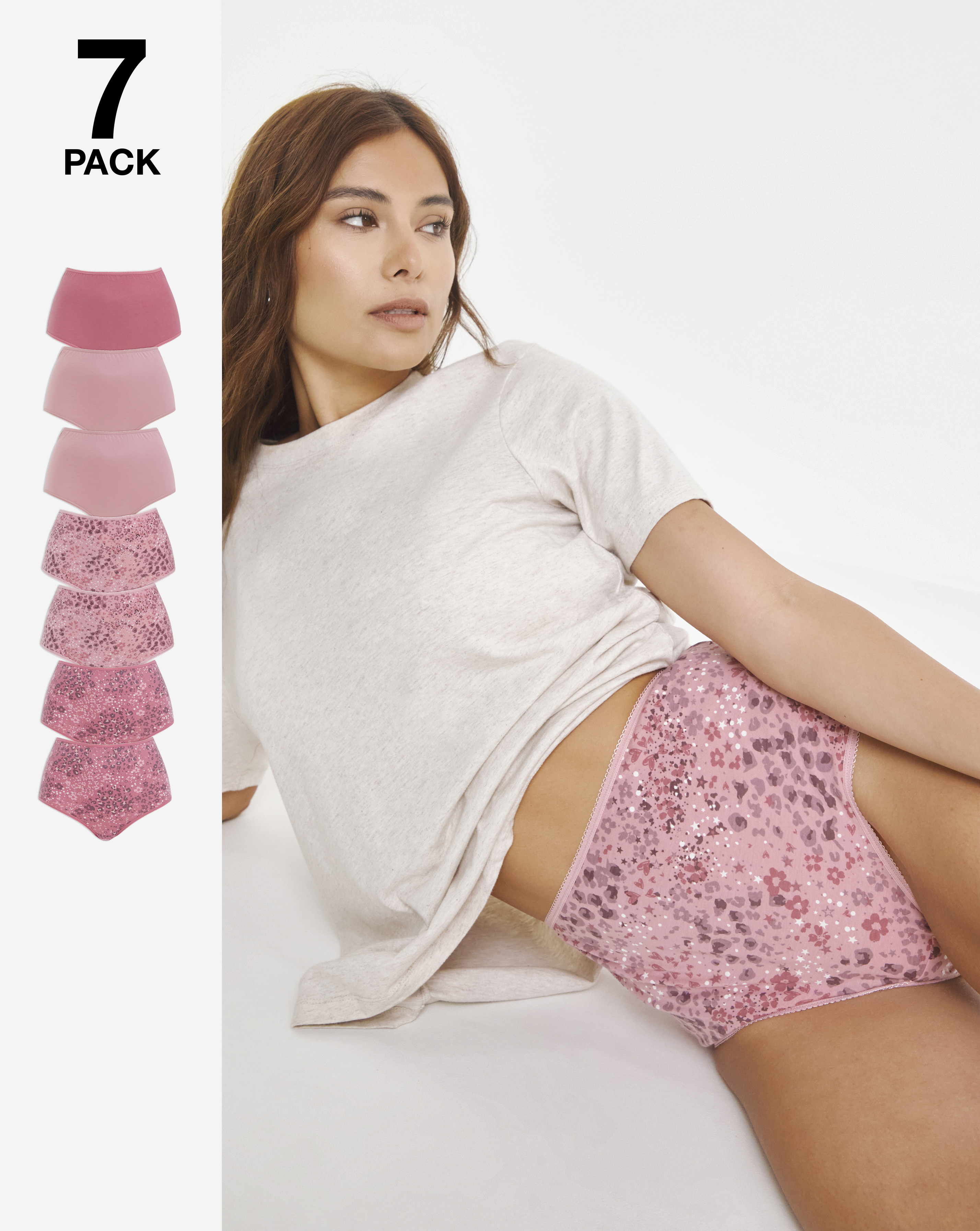 Pretty Secrets 7 Pack Full Fit Brief