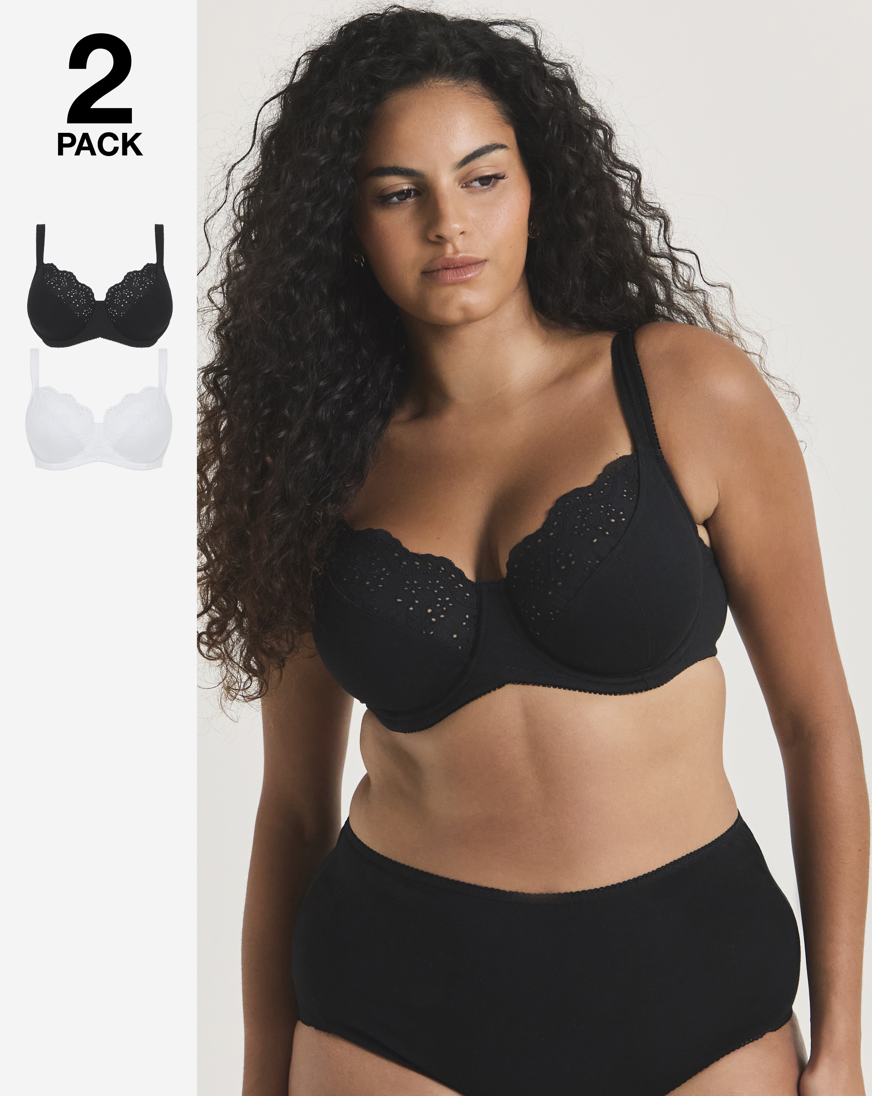 2 Pack New Jane Full Cup Wired Bras