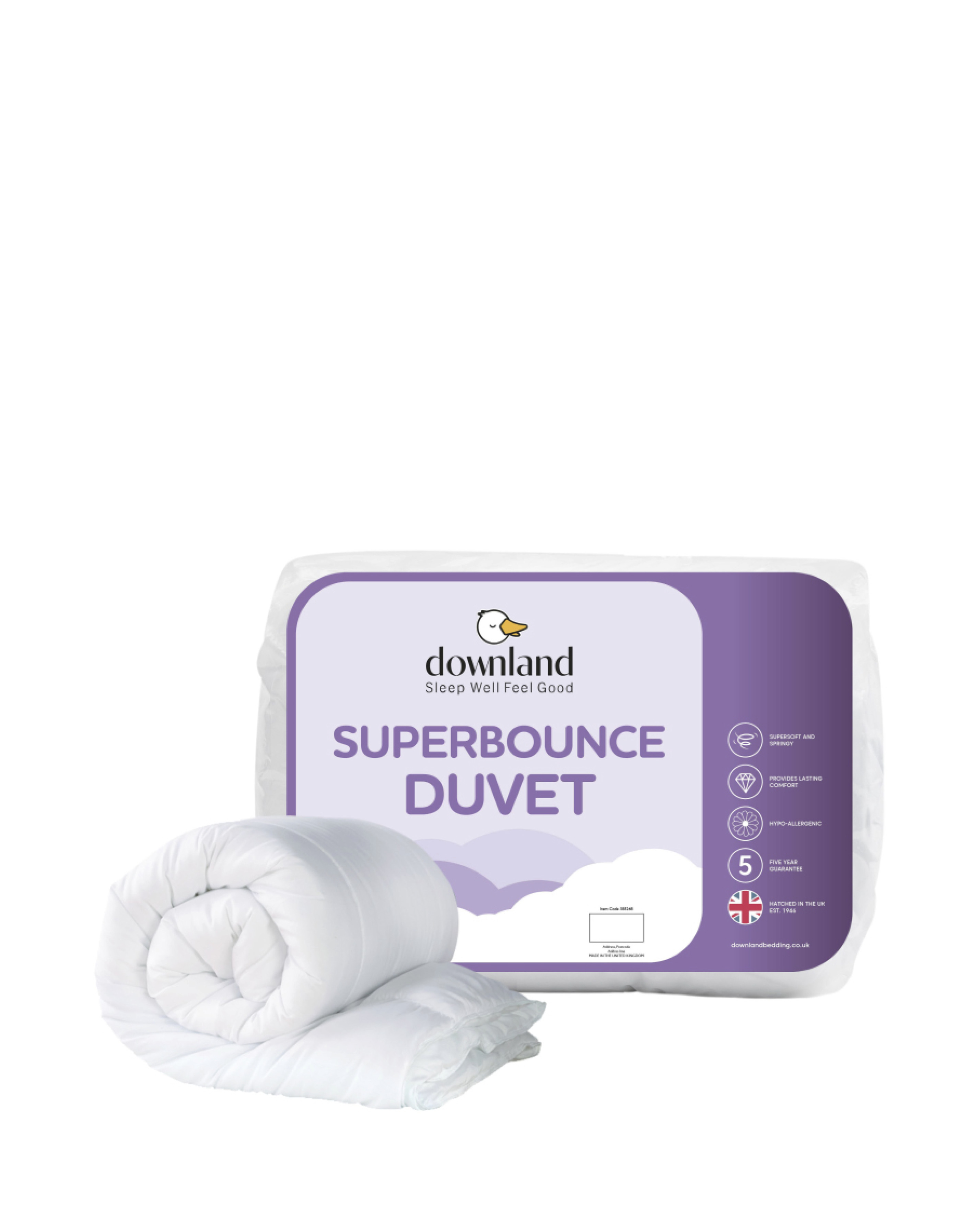 Downland Superbounce 15 Tog Duvet