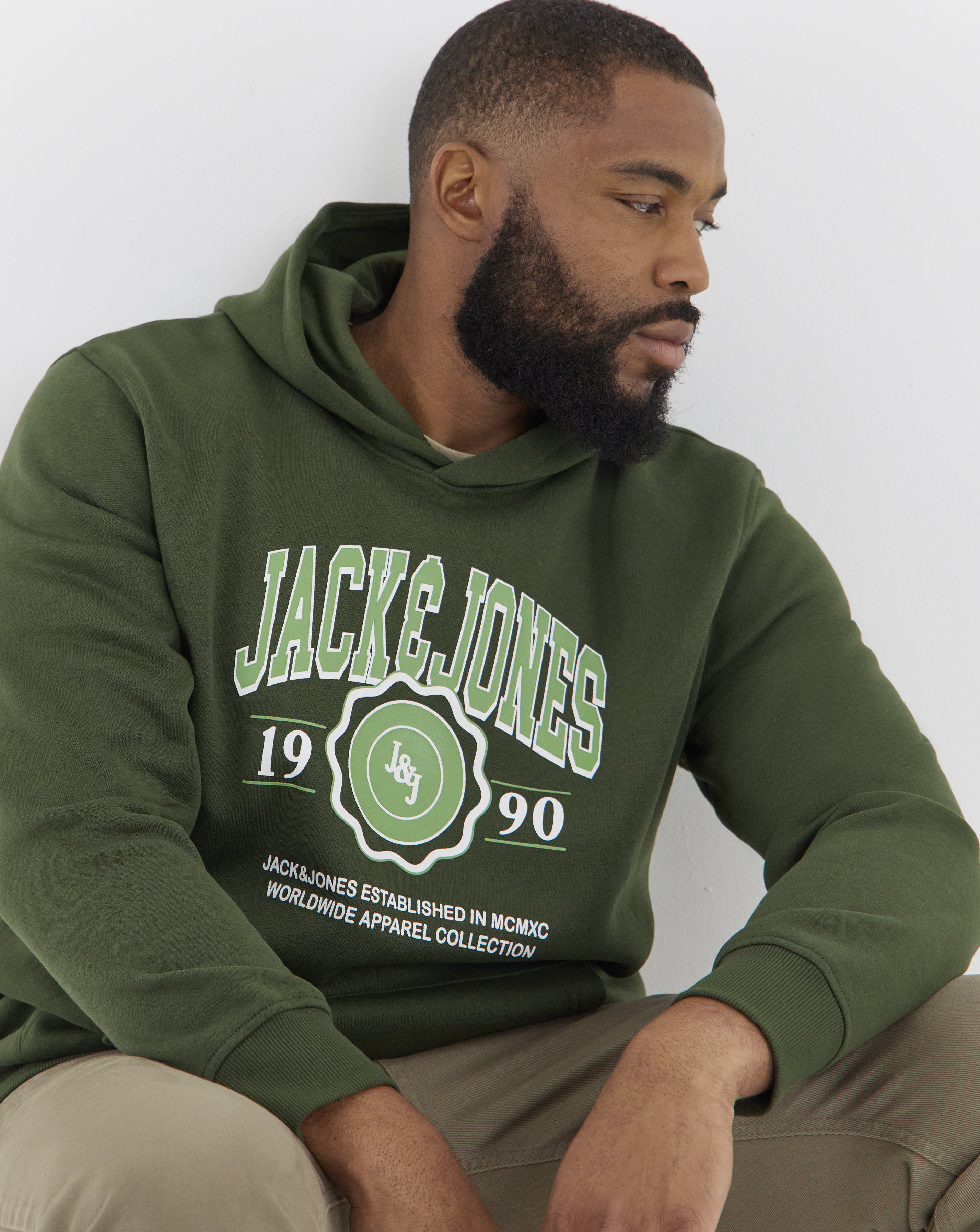 Jack & Jones Men's Hoodie - M - Sky