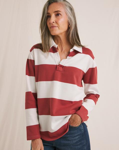 Julipa Pure Cotton Rugby Sweatshirt Top