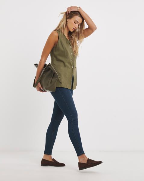 Super Stretch Denim Indigo Skinny Jeans
