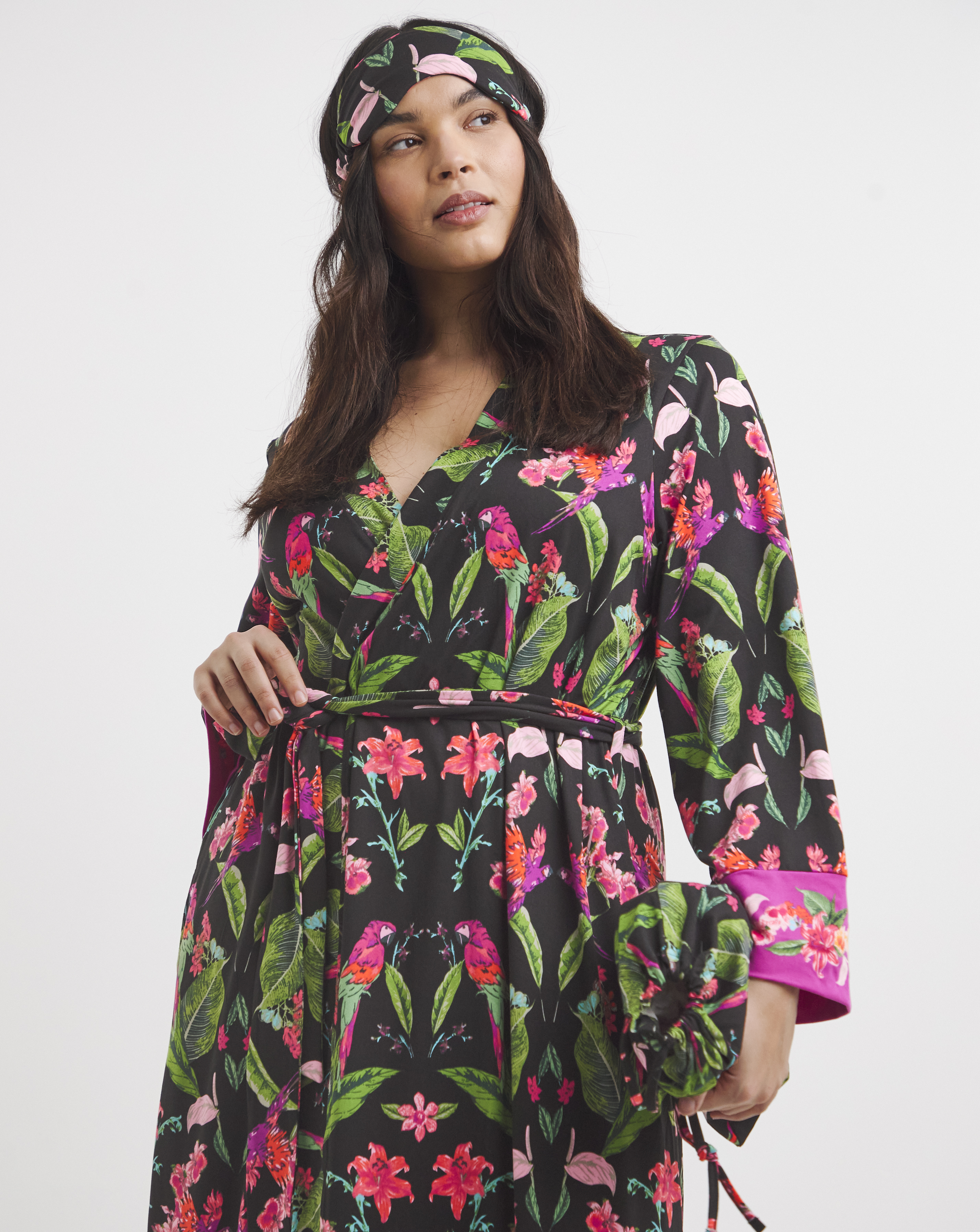 Figleaves Floral Gown With Bag