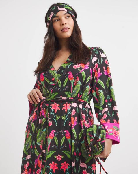 Figleaves Floral Gown With Bag