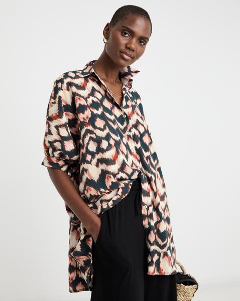Printed Oversized Blouse