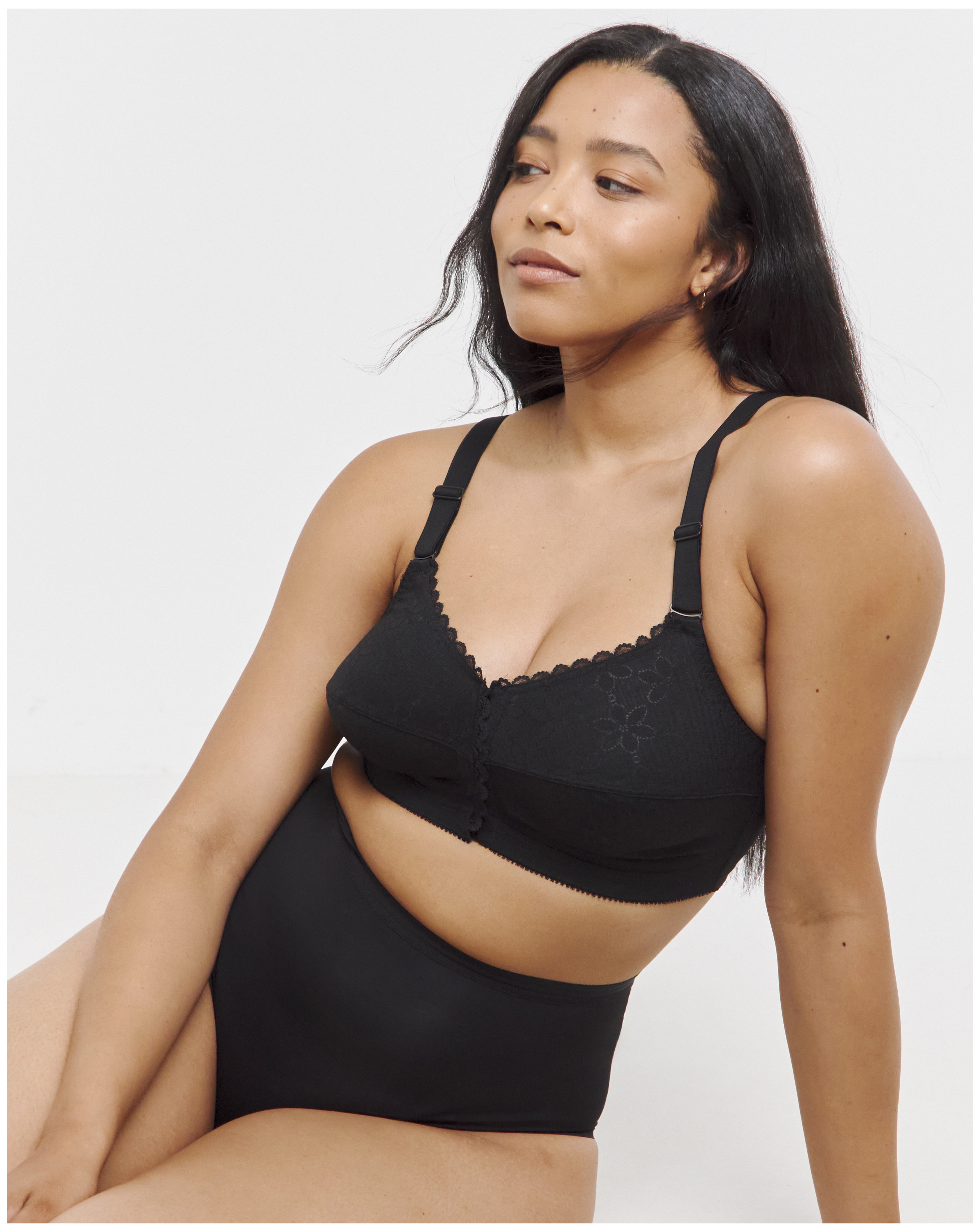 Berlei Women's Black Front Fastening Nonwired Bra Blk 34C